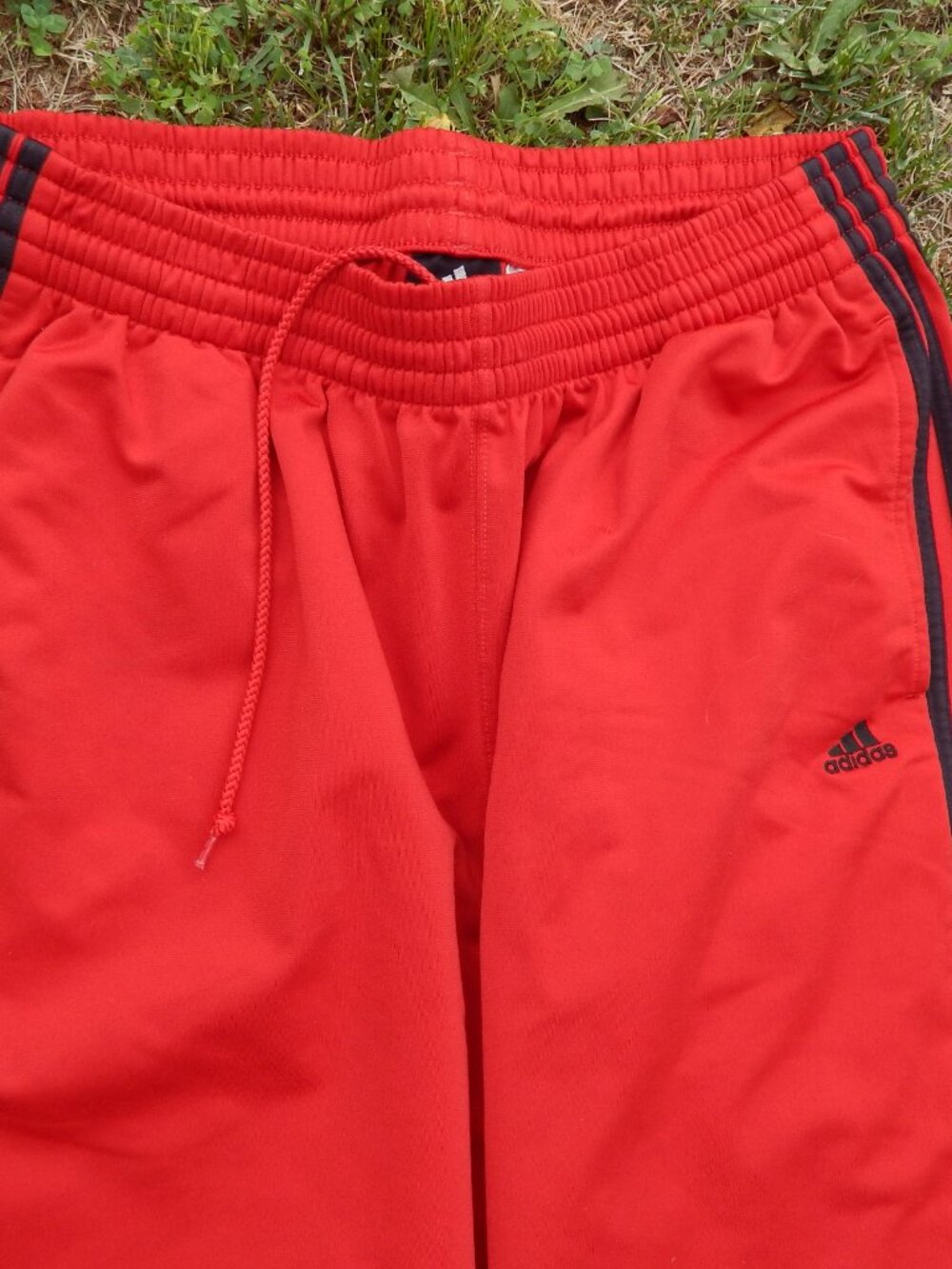Adidas Mens Red Athletic Pants Size Large - Picture 2 of 4